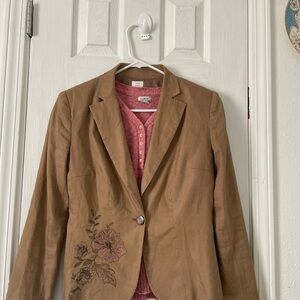Apt. 9 Tan Floral Women's Blazer